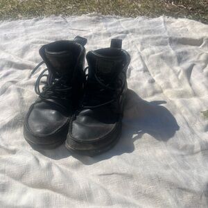 Lems Black Leather Boots